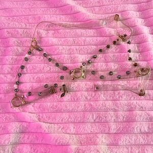 Costume Bra Outline w Rhinestones